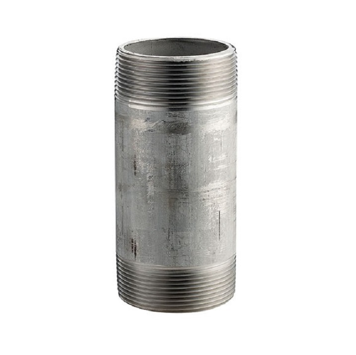 Nipple 1-1/2"X4" 316 Stainless Steel Standard (STD) Threaded